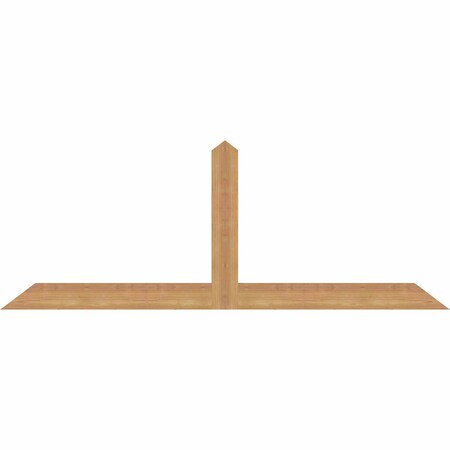 Ekena Millwork Portland Smooth Timber Gable Bracket, Western Red Cedar, 60"W x 22"H x 1 1/2"D x 3 1/2"F, 9/12 Pitch GBW060X22X0204POR00SWR